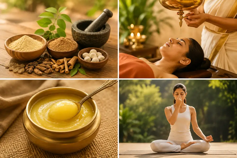 Ayurvedic panchakarma and herbal treatment