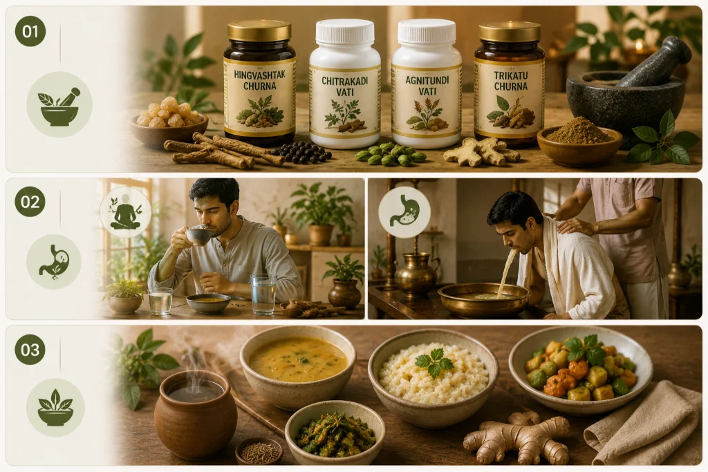Ayurvedic panchakarma and herbal treatment