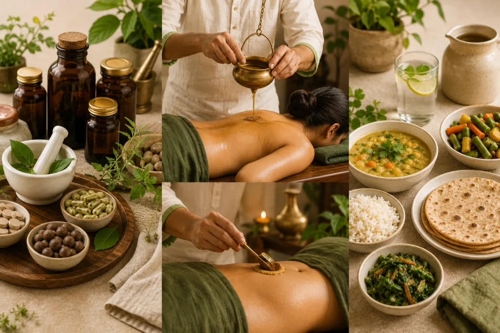 Ayurvedic panchakarma and herbal treatment