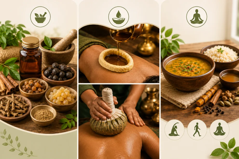 Ayurvedic panchakarma and herbal treatment