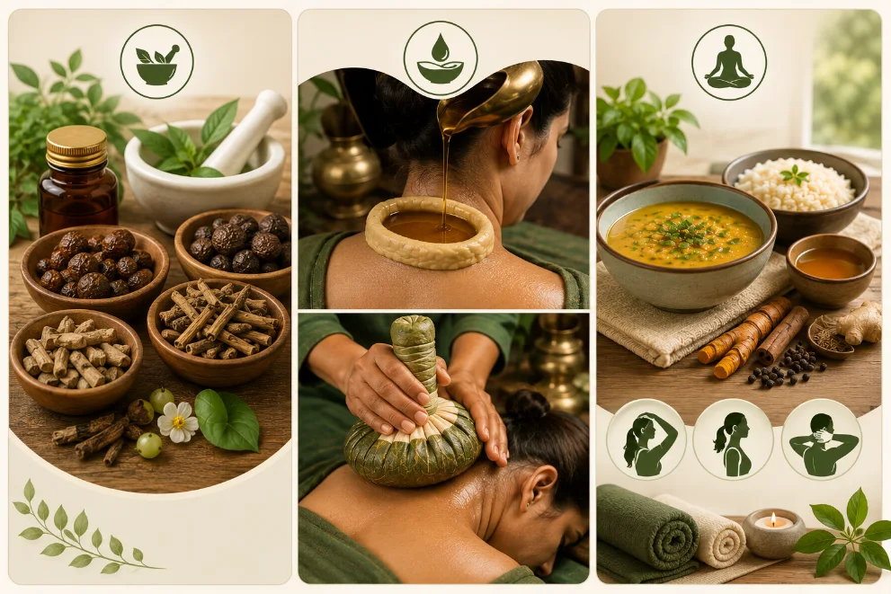 Ayurvedic panchakarma and herbal treatment