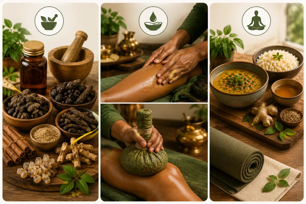 Ayurvedic panchakarma and herbal treatment
