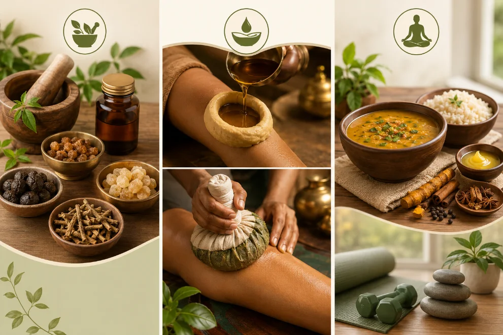 Ayurvedic panchakarma and herbal treatment