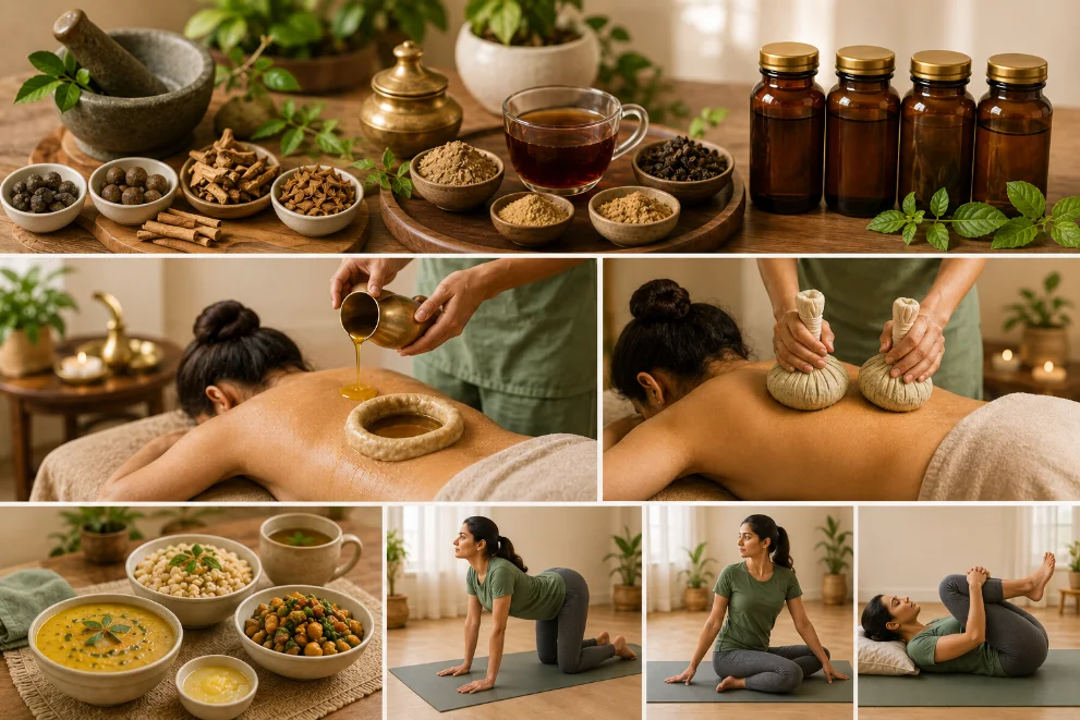 Ayurvedic panchakarma and herbal treatment
