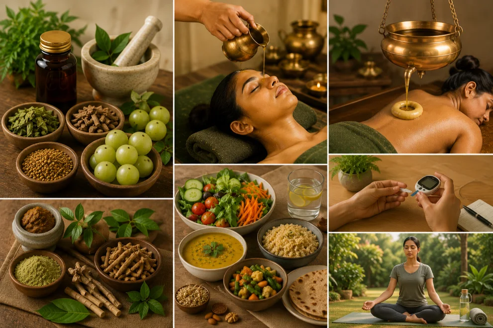 Ayurvedic panchakarma and herbal treatment