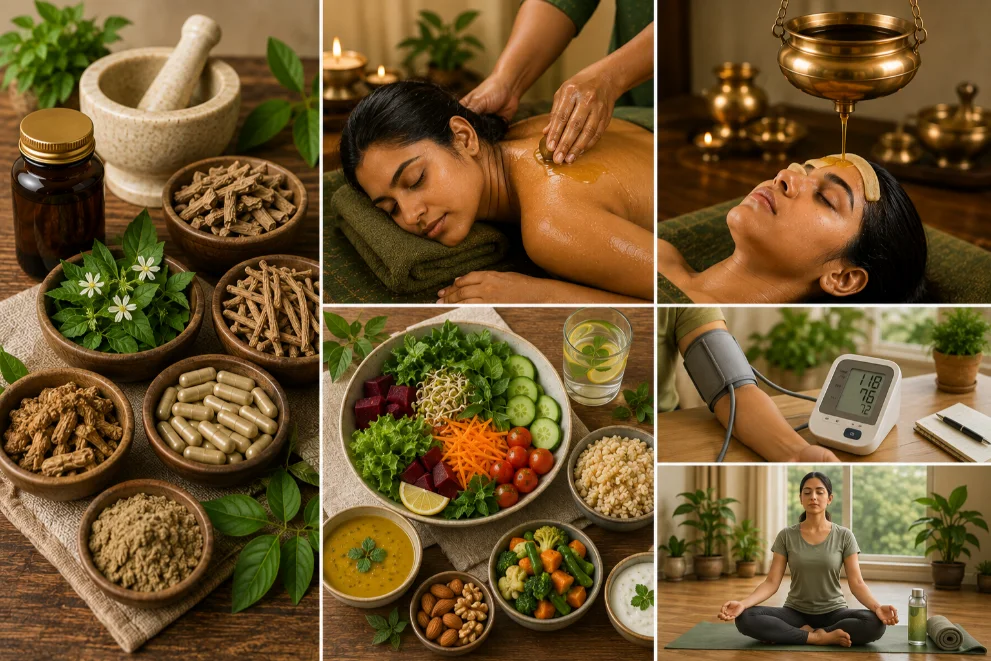 Ayurvedic panchakarma and herbal treatment