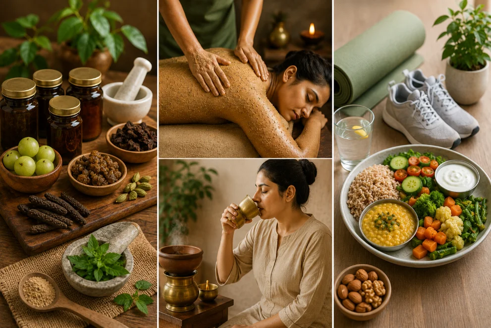 Ayurvedic panchakarma and herbal treatment