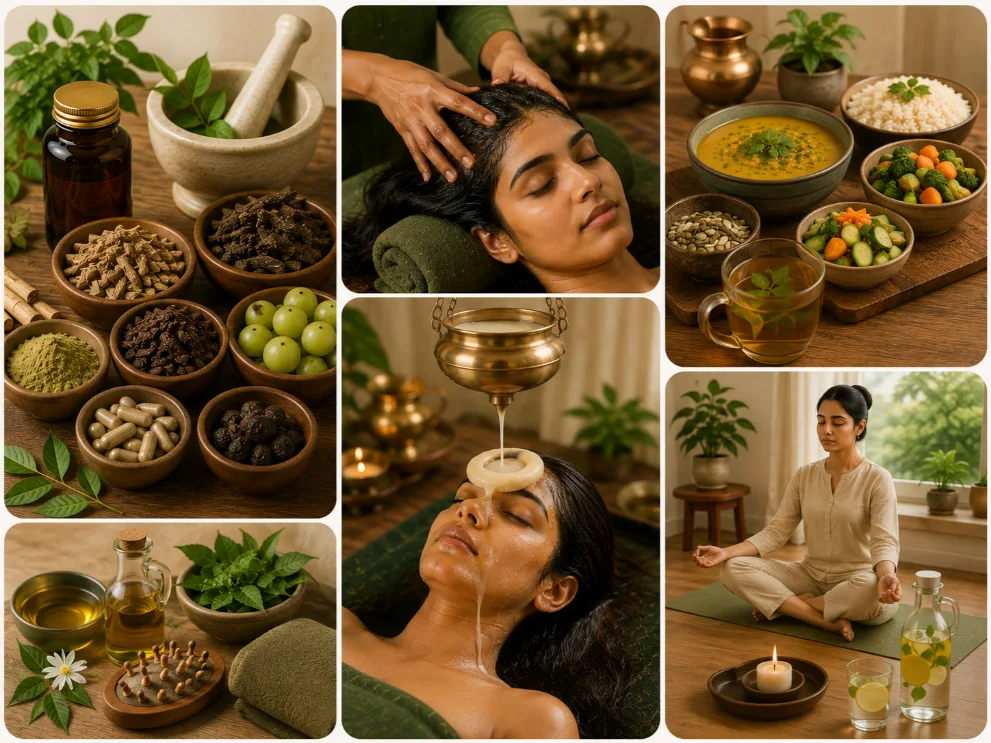 Ayurvedic panchakarma and herbal treatment
