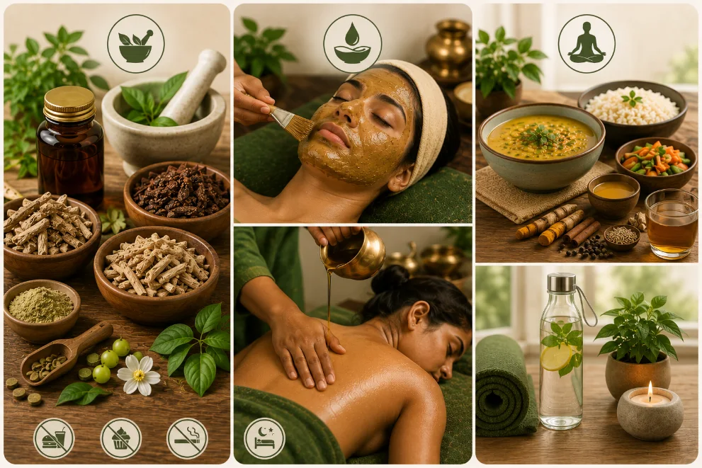 Ayurvedic panchakarma and herbal treatment
