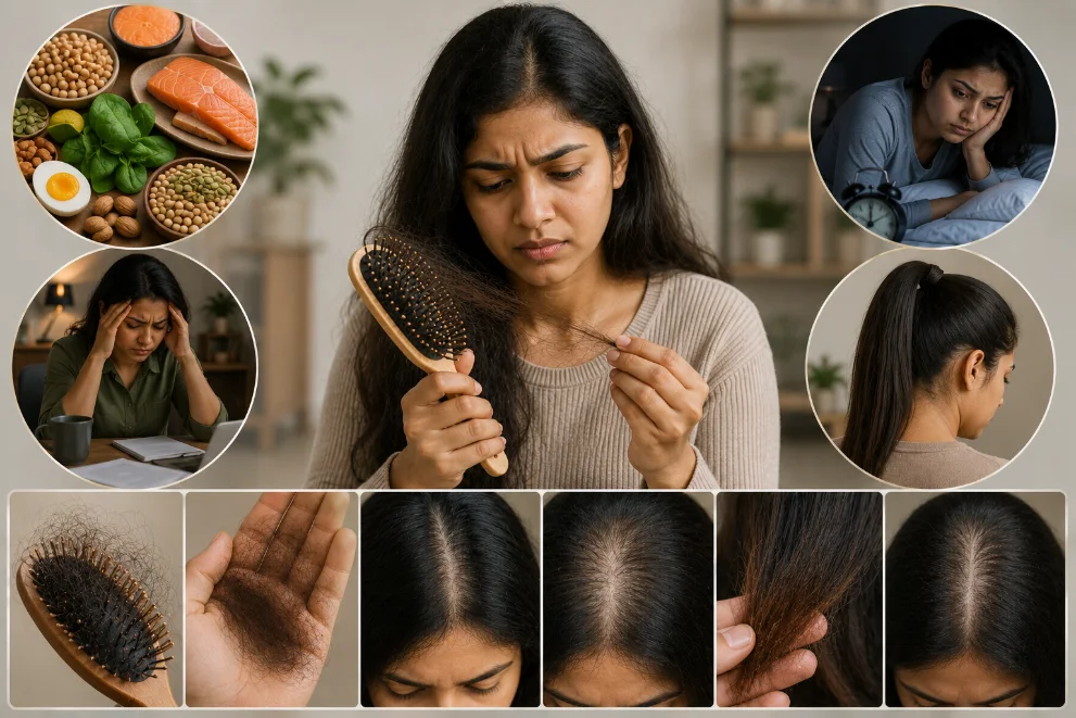 Symptoms of Hair Fall